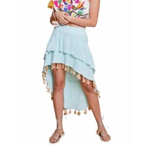 NWT Guadalupe Design Angelie High Low Skirt In Mint Size Medium